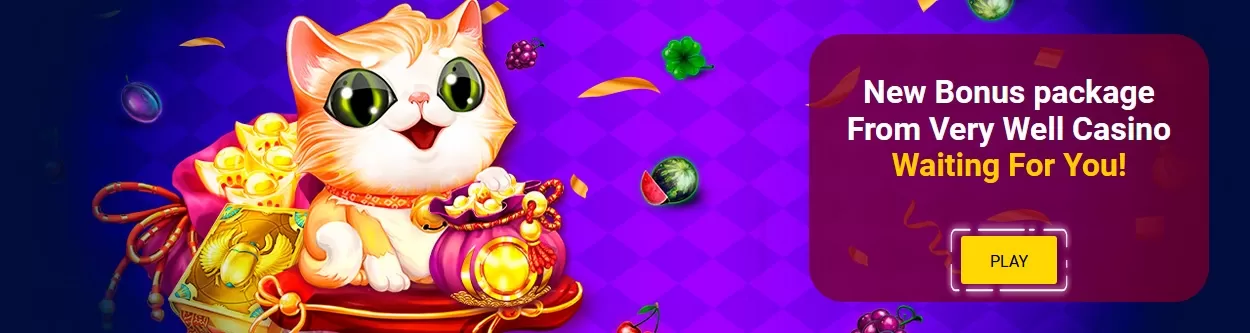 Very Well Casino welcome bonus